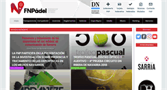 Desktop Screenshot of federacionnavarradepadel.com
